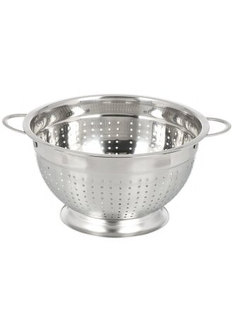 Дуршлаг нержавеющая сталь, 24 см, с ручкой, на ножке, GS-08127-24
