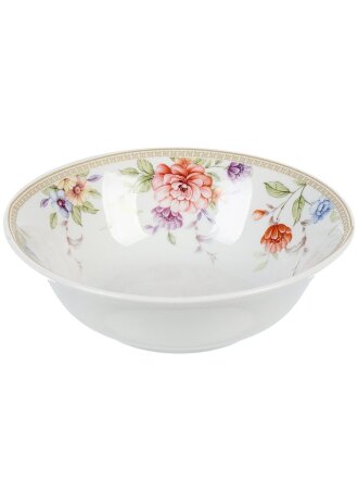 Салатник фарфор, круглый, 4.5 см, 0.36 л, Маргаритки, Дулевский фарфор, 118332