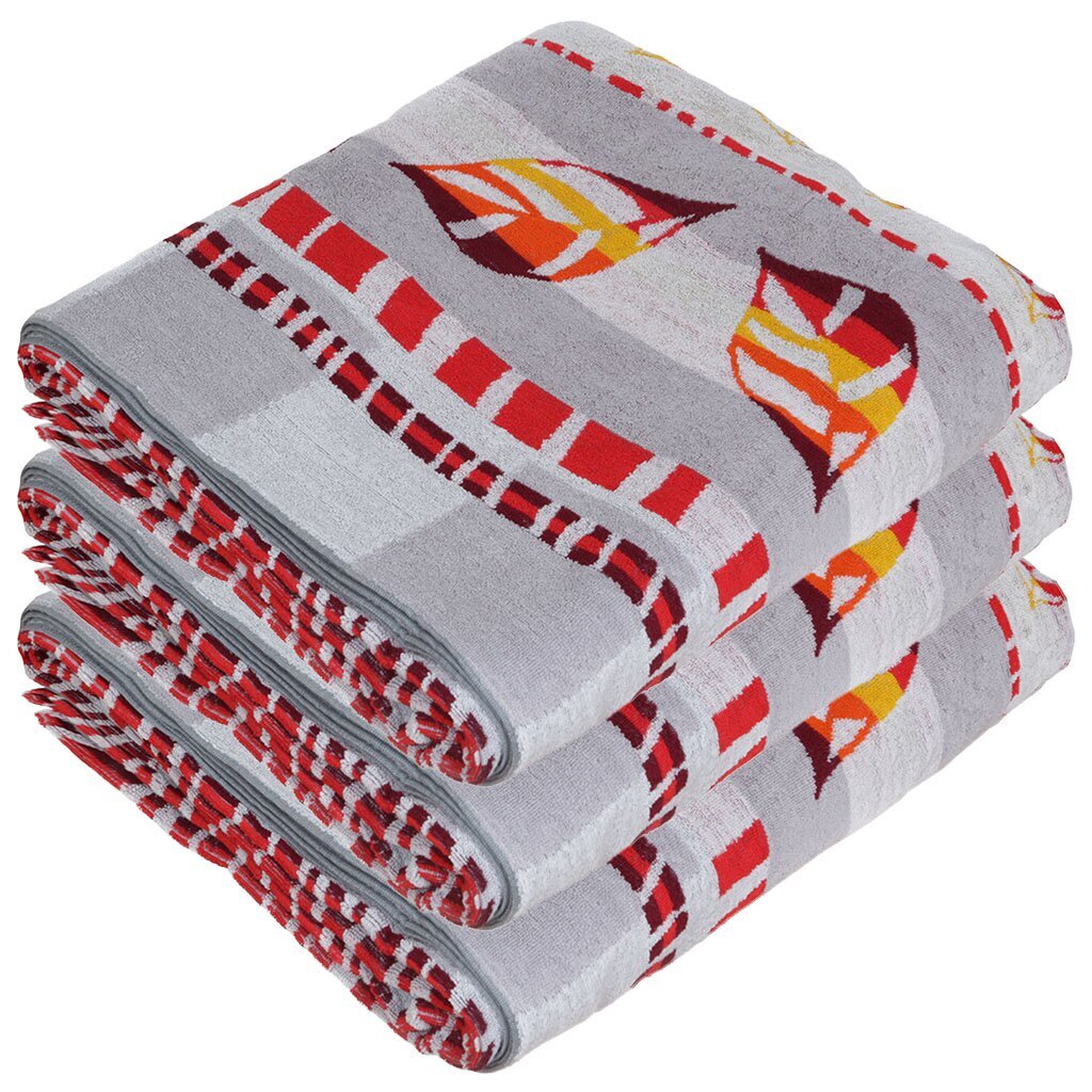 т Простыня Евро махровая 215*220 Листопад пестротканая 2180 С98-ЮА РОССИЯ