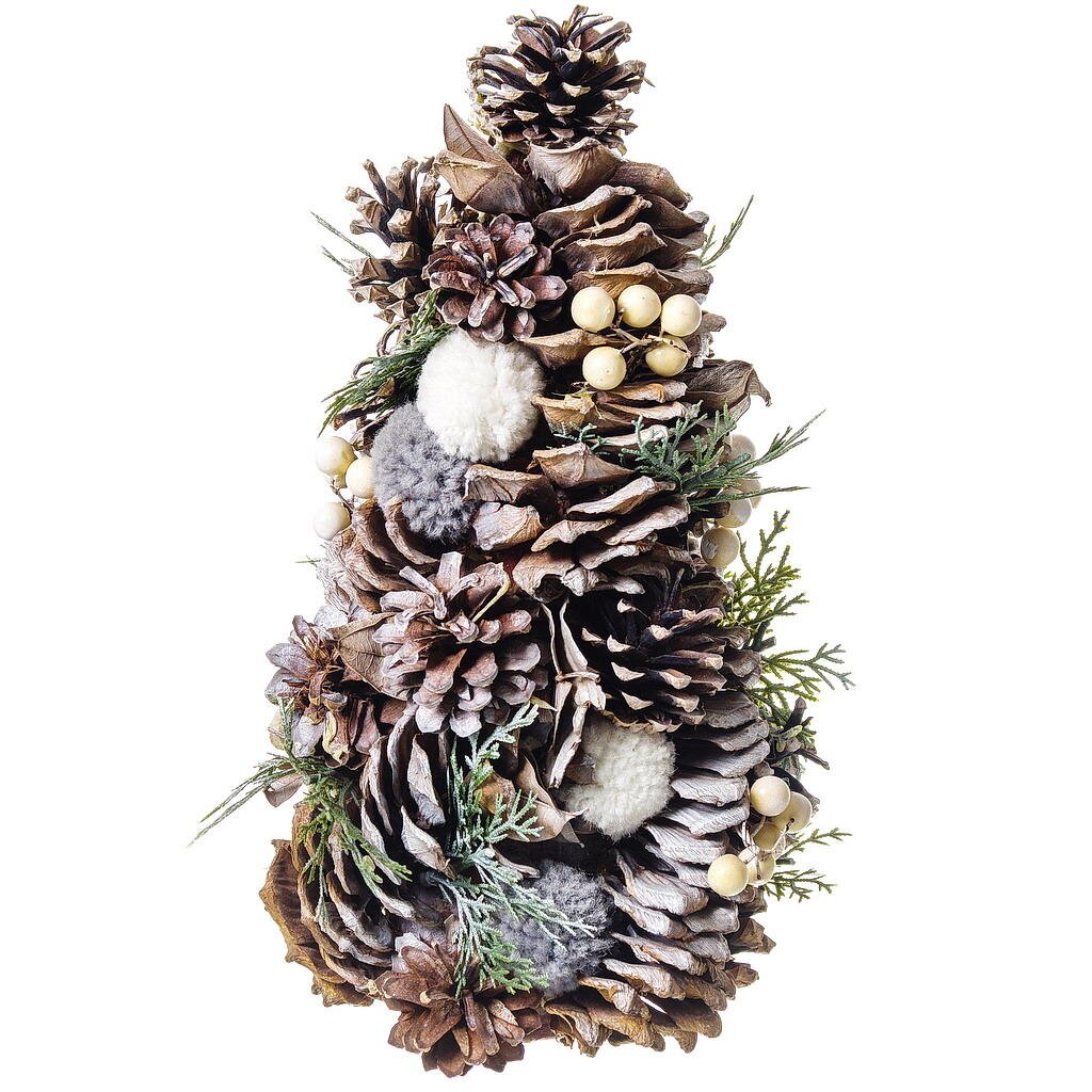 Елка новогодняя настольная, 33 см, ель, коричневая, SYSGL-462051 ёлочка лабиринты задания раскраски стихи ребусы