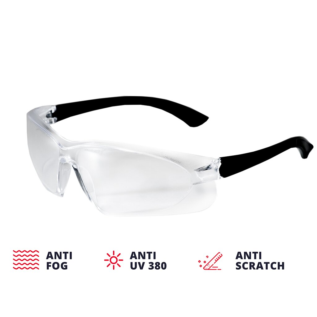 Очки защитные, ADA, Visor Protect, А00503, прозрачные очки защитные исток 40001 прозрачные ударопрочные