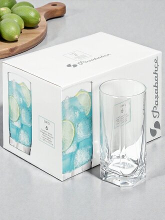 Стакан 390 мл, стекло, 6 шт, Pasabahce, Luna, 42358B
