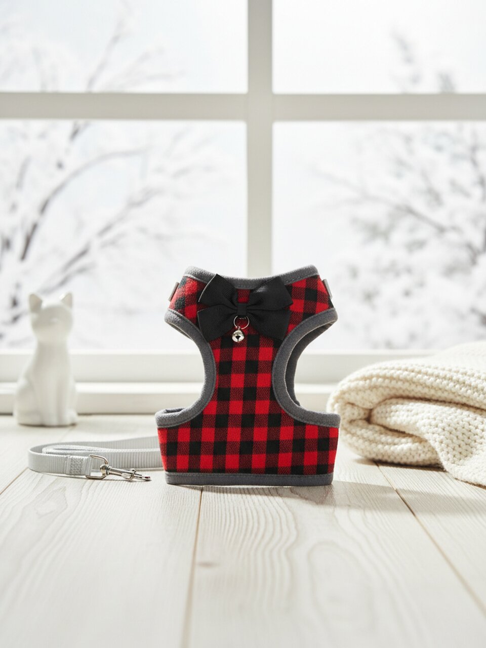 Шлейка для кошек, декоративная, в клетку, размер M, в ассортименте, Y4-11388