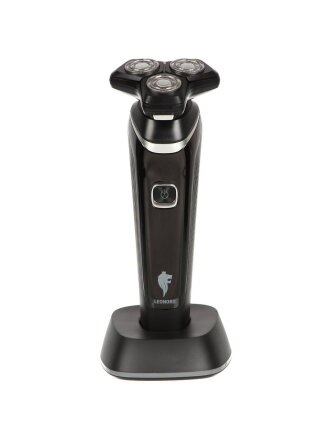 Электробритва аккумуляторная, Leonord, LE-1221, роторная, сухое бритье, 5 Вт, 1.4 А.ч, 3 бритвенные головки, 109272