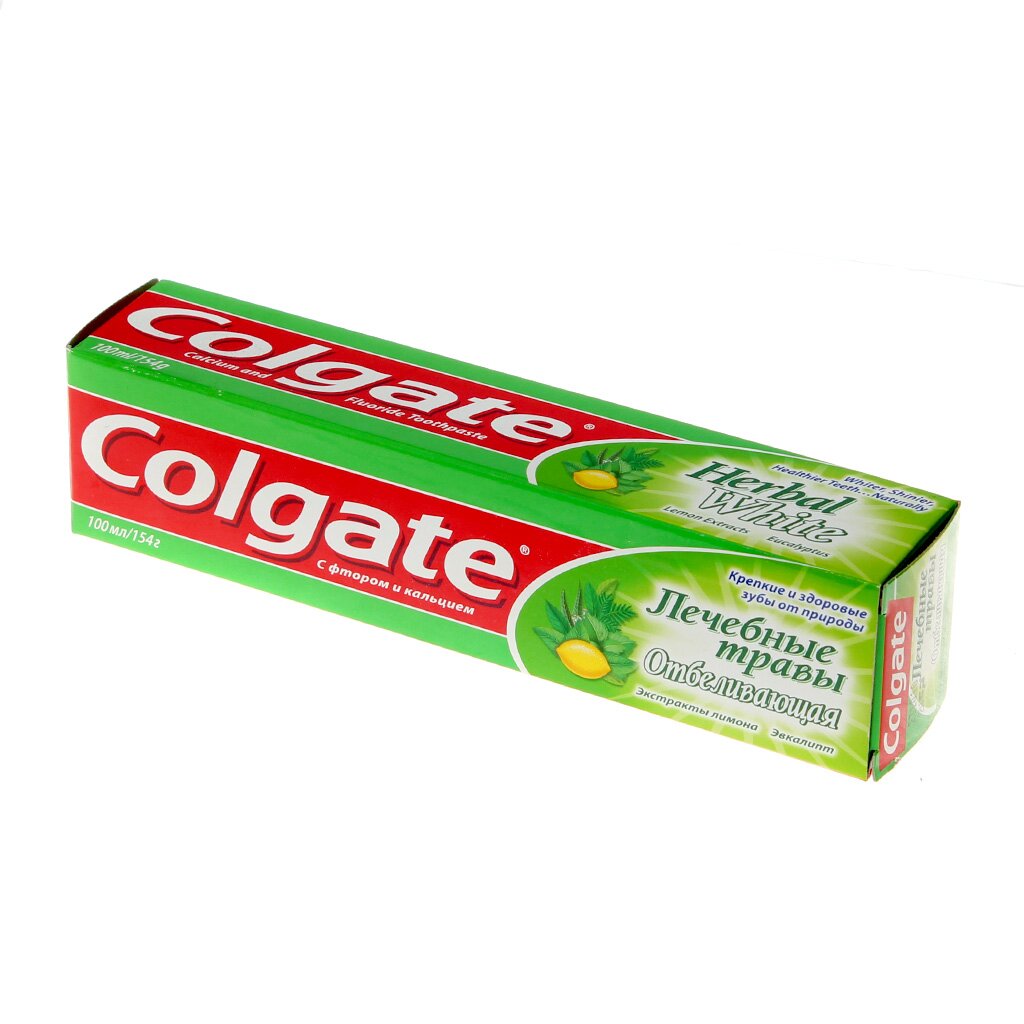 Зубная паста Colgate, Лечебные Травы Отбеливающая, 100 мл зубная паста splat professional лечебные травы 100 мл