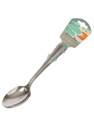 Ложка нержавеющая сталь, 3 предмета, столовая, Катунь, Даная, КТ-1801-ЛС-3