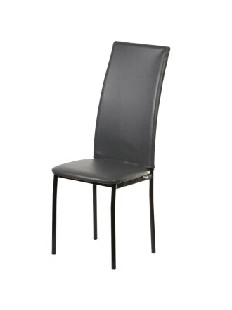 Стул 520х410х1070 мм, серый полимер на черном матовом, сиденье квадратное, Модуль, Амарант