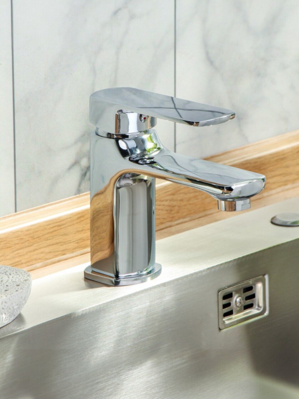 Смеситель для раковины, Aqwin, с картриджем, хром, A10299