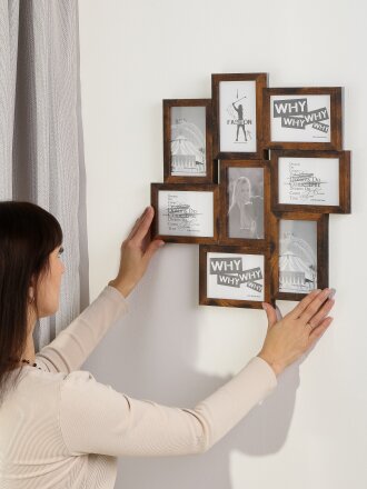 Фоторамка-коллаж на 8 фото, 45х46 см, фото 10х15 см, МДФ, Y4-6746