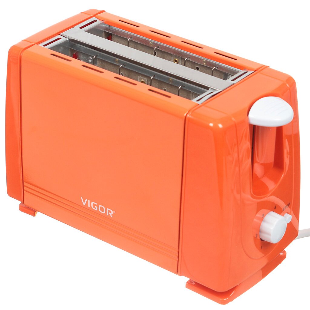 Тостер Vigor HX-6015, 0.75 кВт, оранжевый
