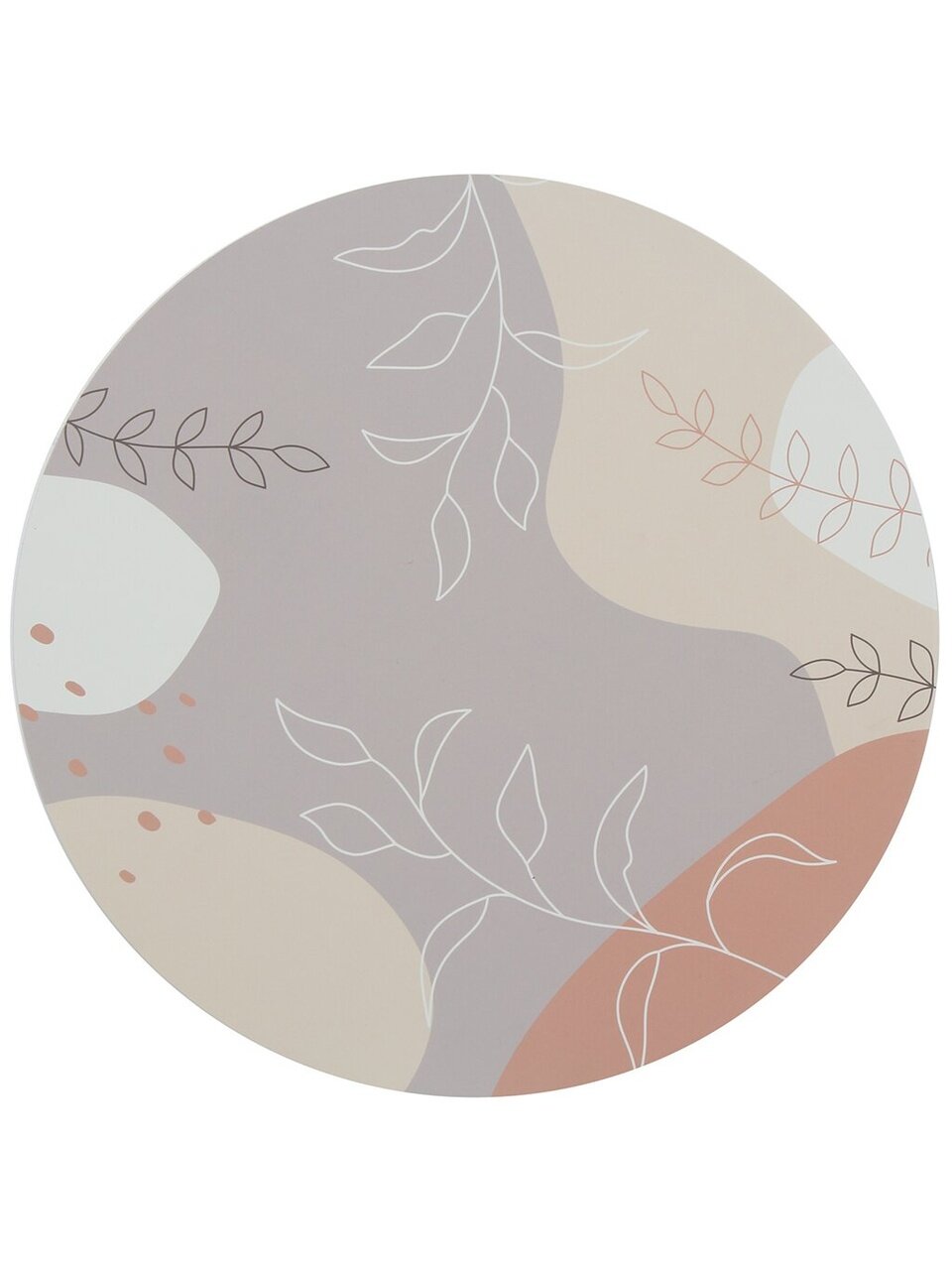 Салфетка для стола пластик, 36х36 см, круглая, Ирга