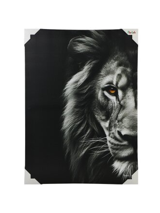 Картина холст, 50х70 см, Портрет льва и львица, kt57-14634