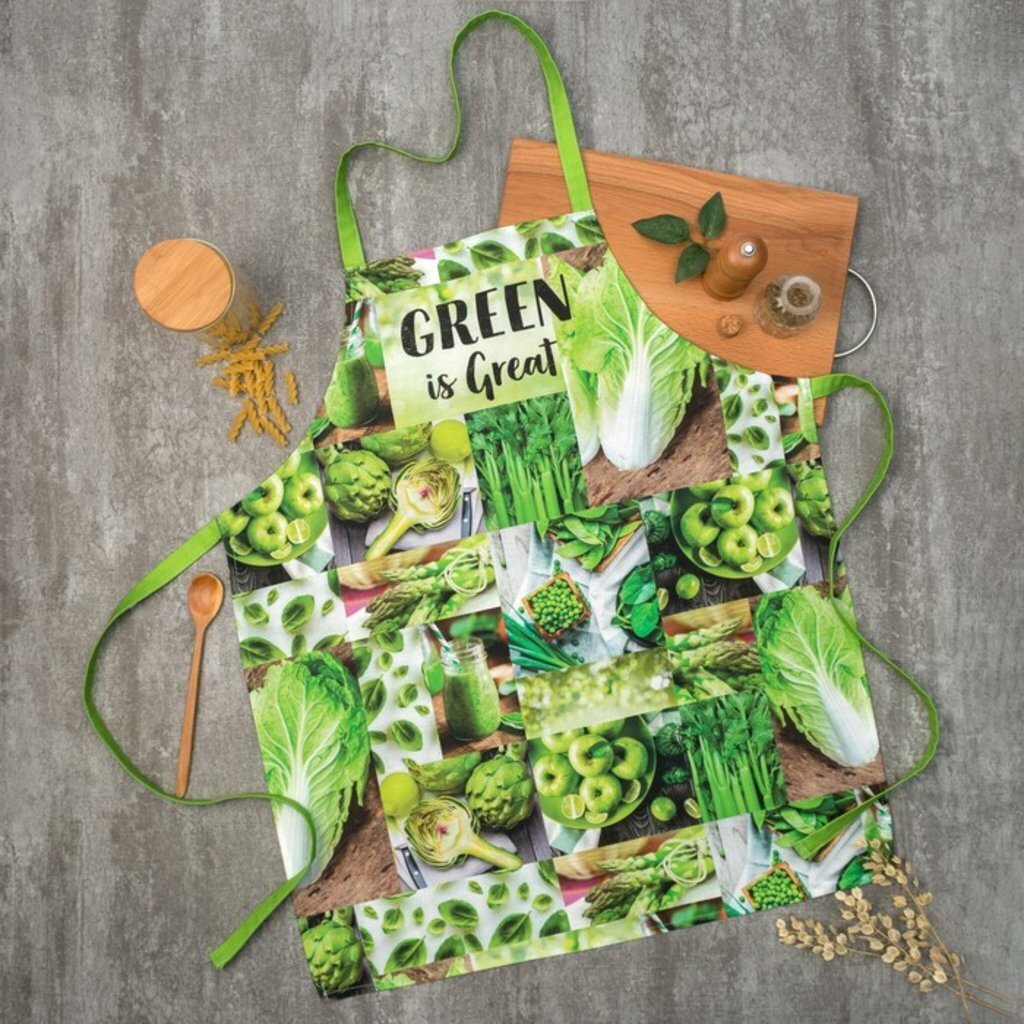 Фартук «Этель» GREEN 70х60 см, 100% хлопок, саржа 190 г/м2, 4136524