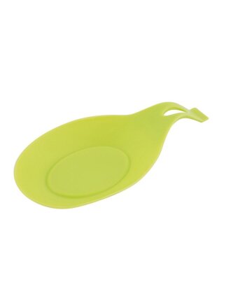Подставка для ложки, силикон, 20х9.5 см, зеленая, Mallony, Prima, 007234