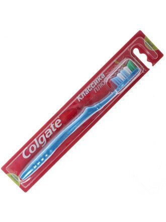 Зубная щетка Colgate, Классика Плюс, средней жесткости, FVN50306, в ассортименте