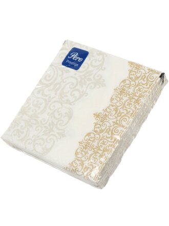 Салфетки Перышко, Prestige Версаль, 20 шт, 3 слоя, 33х33 см, 5413