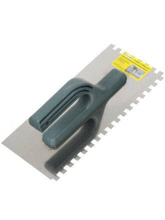 Гладилка зубчатая, 25 зуб, 130х280 мм, зубцы 8х8 мм