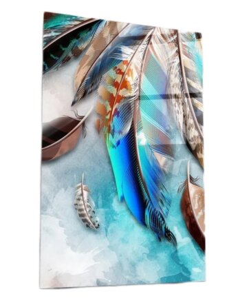 Картина на стекле, стекло, 40х60 см, Перо 1, WBR-01-630-04