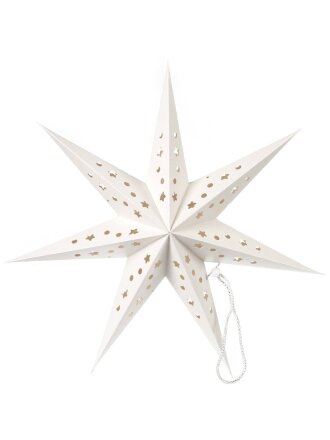 Елочное украшение Звезда, белое, 45 см, SYZWX-202288