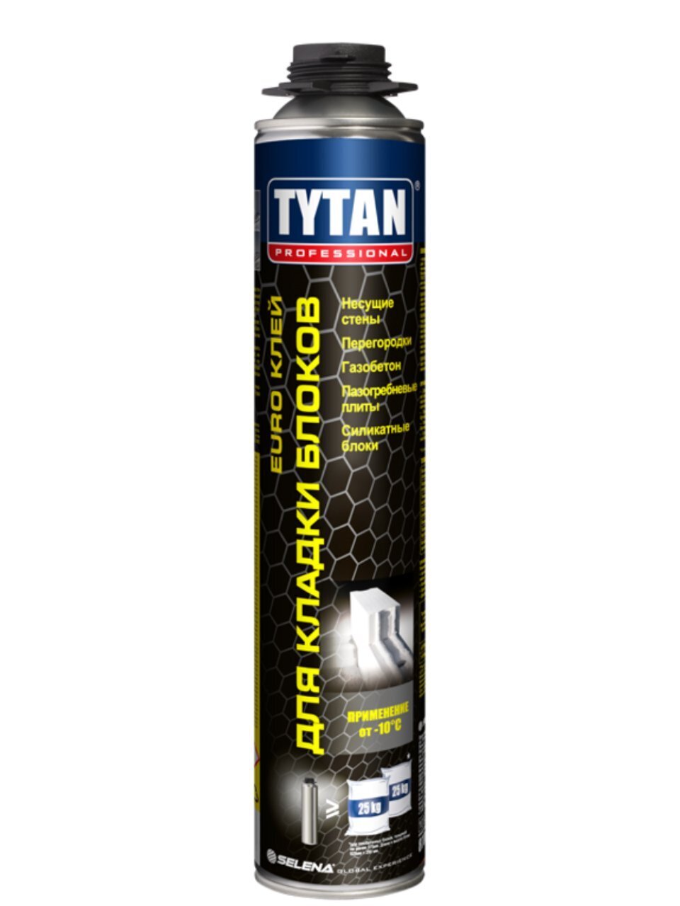 Пена-клей Tytan, Professional EURO, 870 мл, для кладки, 17408