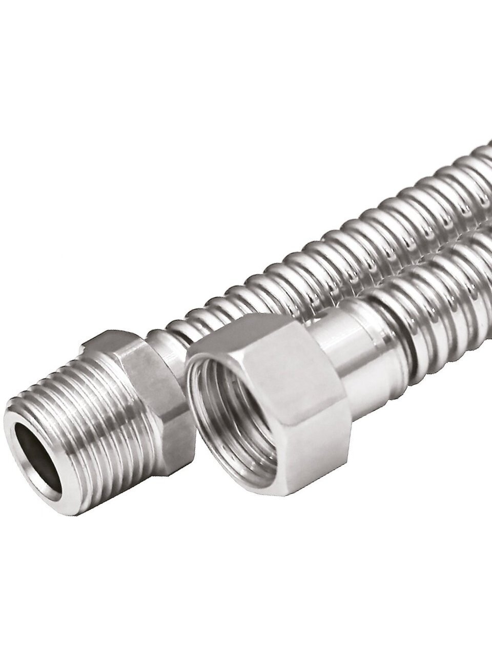 Подводка для газа 1/2''х2 м, г-ш, сильфон, AquaLink