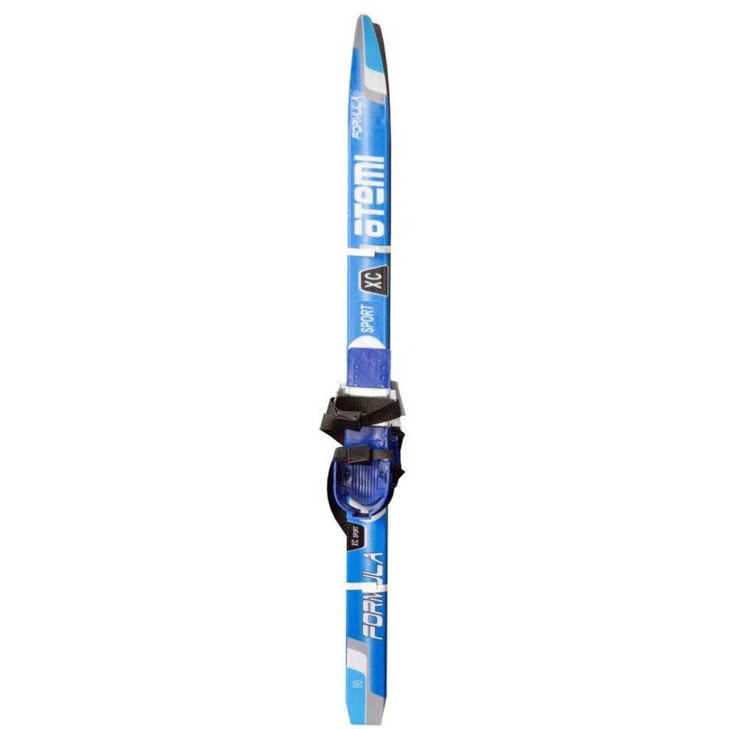 Лыжный комплект для детей Atemi Formula STEP blue 90, крепл. "комби", без лыжных палок, 00-00000899