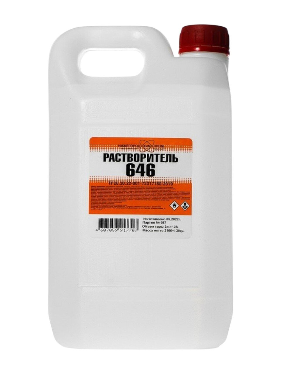 Растворитель 646, 3 л, НХП, ТУ
