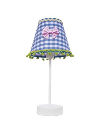Светильник E14, 40 Вт, детский, белый, абажур синий, 41030/1T BL