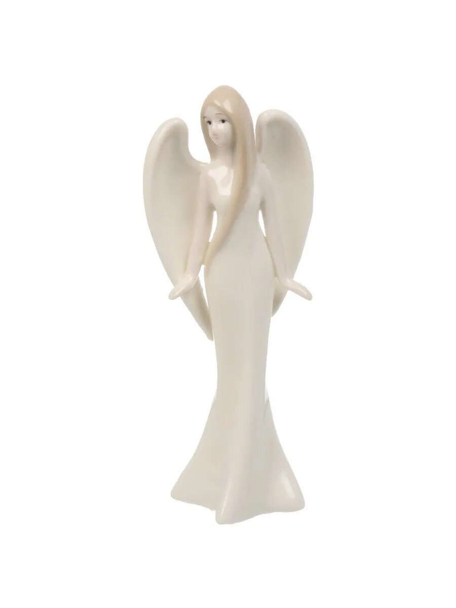 Фигурка декоративная керамика, 5х18 см, белая, A020183