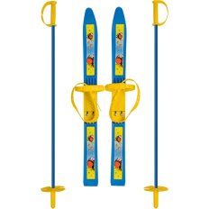 Лыжи для детей, 65 см, с палками, 75 см, стеклопластик, в сетке, Олимпик-спорт, Снегири, 4328-00