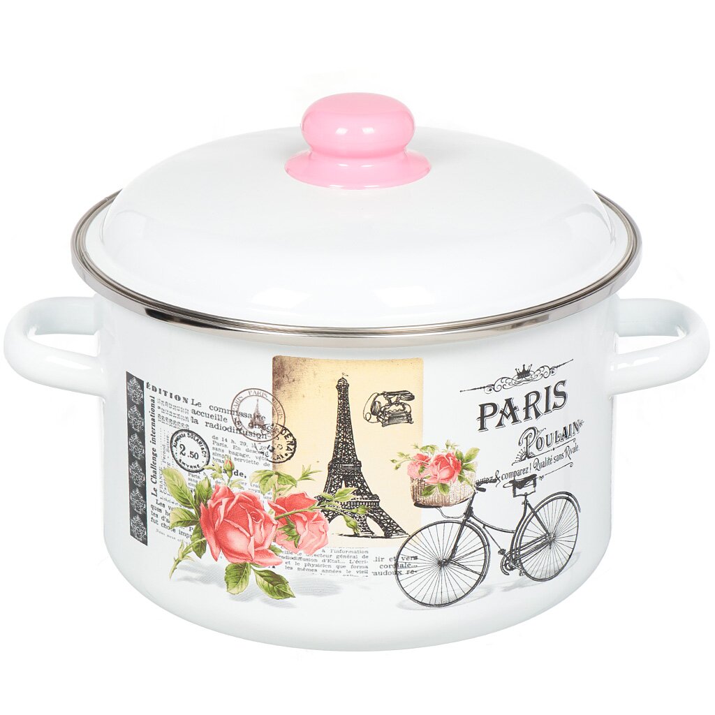 Кастрюля эмалированная Appetite Париж 1RD221M, 5.5 л