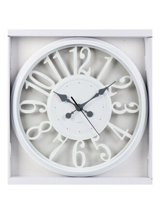 Часы настенные, кварцевые, 40 см, круглые, пластик, Y6-10674