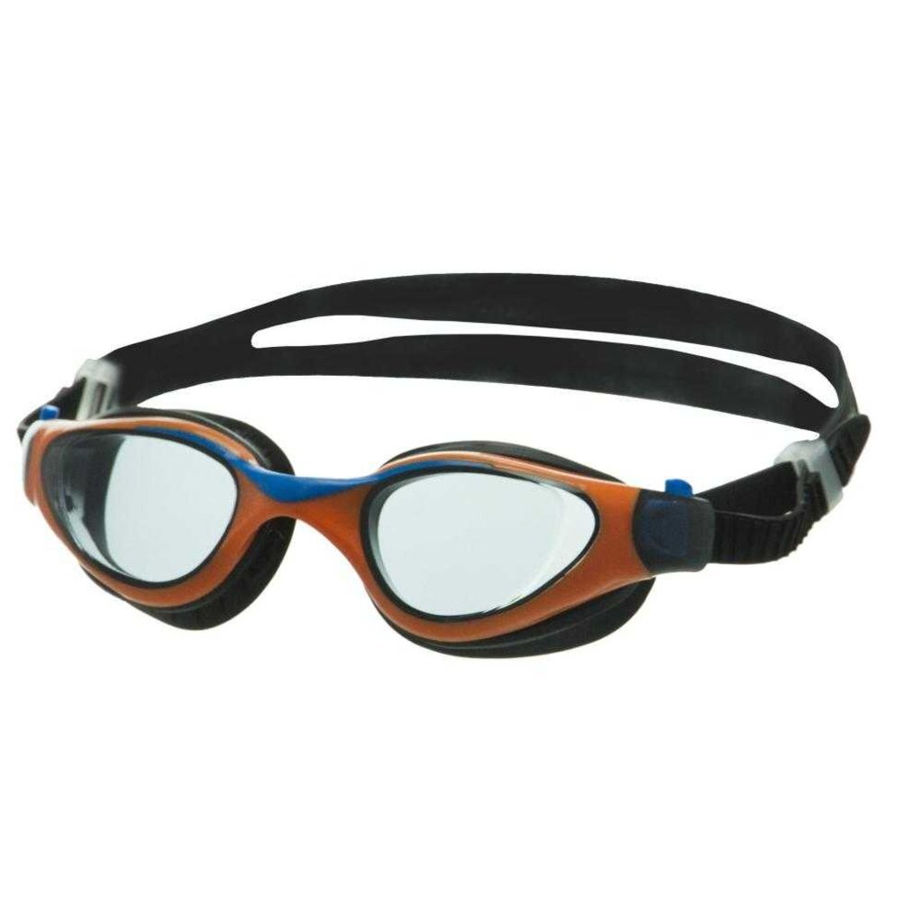 Очки для плавания Atemi, дет., силикон (чёрн/оранж), M701, 00000136558