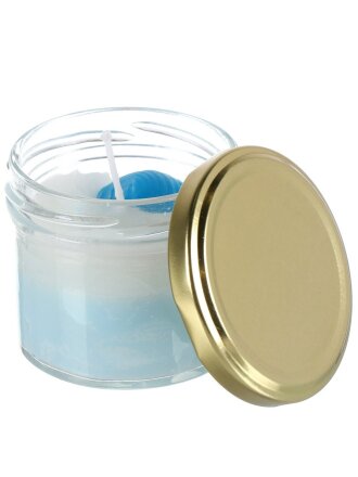 Свеча декоративная ароматическая, 6.4х5.9 см, в баночке, Kukina Raffinata, Морская фантазия, с крышкой, 125 мл, 501644