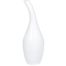 Ваза керамика, настольная, 48.5 см, Гуру-1, белая