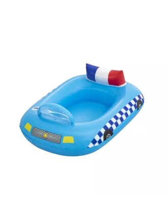 Игрушка для плавания 97х74 см, Bestway, Лодочка Полицейская, со встроенным динамиком, голубая, 34153