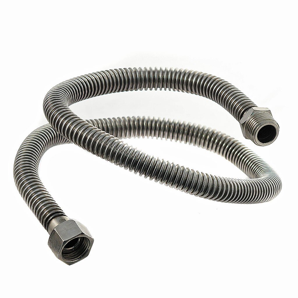Подводка для газа 1/2''х2.5 м, г-ш, сильфон, 1211357379, G-Beka