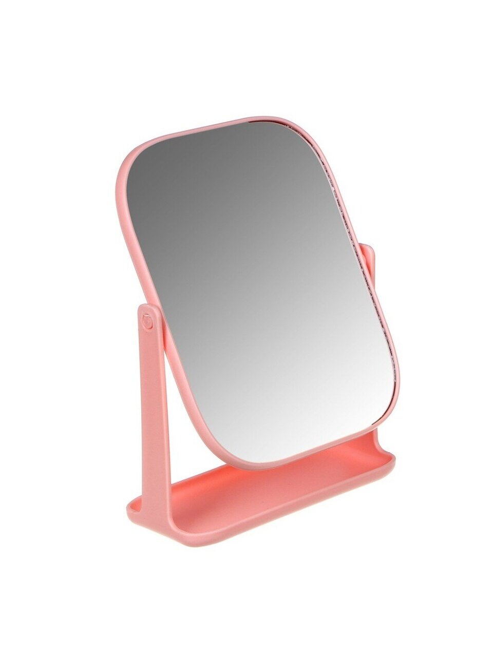 Зеркало настольное, 16х21 см, пластик, стекло, прямоугольное, в ассортименте, ЮниLook, 301-254