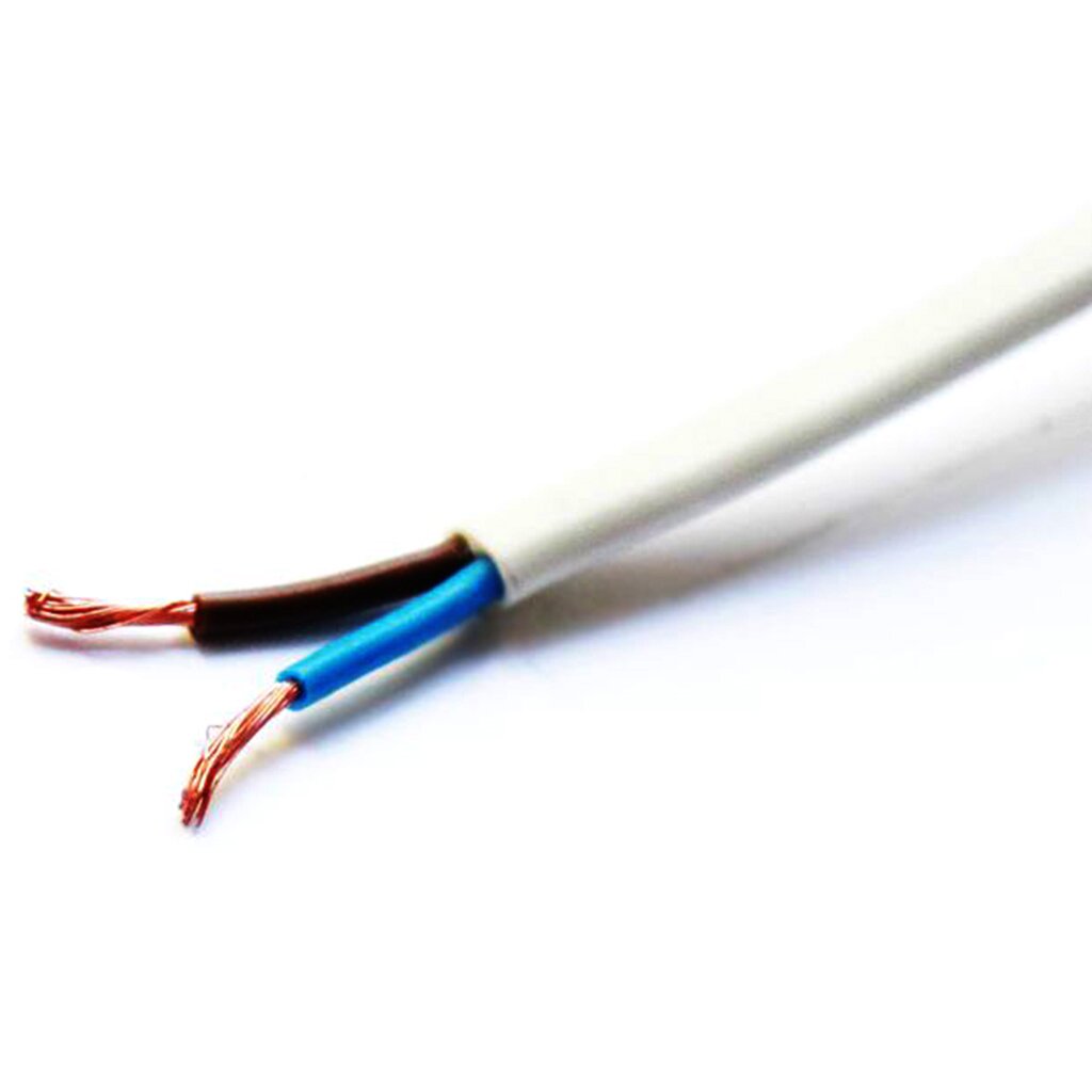 Провод ШВВП, 2х0.5 мм², 50 м, соединительный, ТУ, Рыбинский КЗ, SQ0120-0251 cat 6 ethernet кабель бытовой гигабитный сетевой кабель cat6 rj45 соединительный кабель мягкий кабель из пвх высокоскоростной сетевой кабель