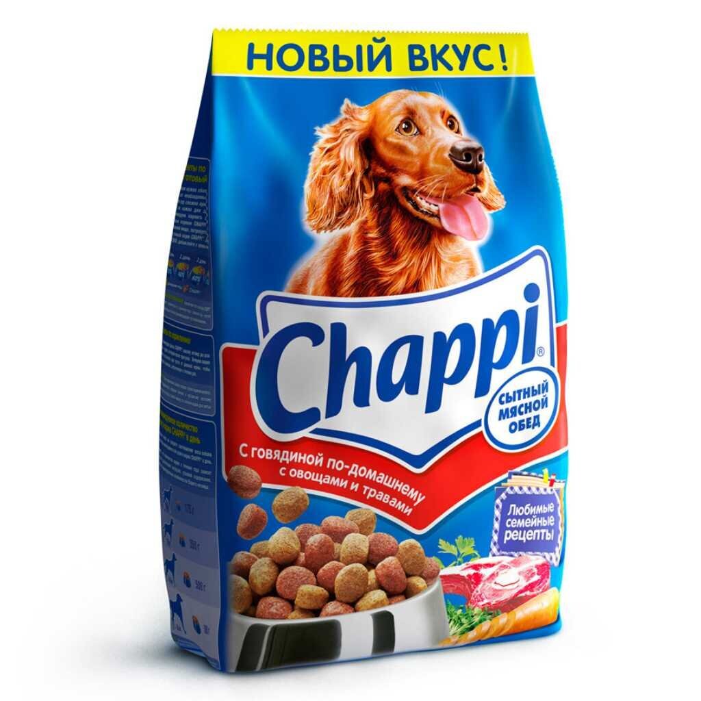 Корм для животных Chappi, 2.5 кг, для собак, сухой, говядина, 7154, 47080
