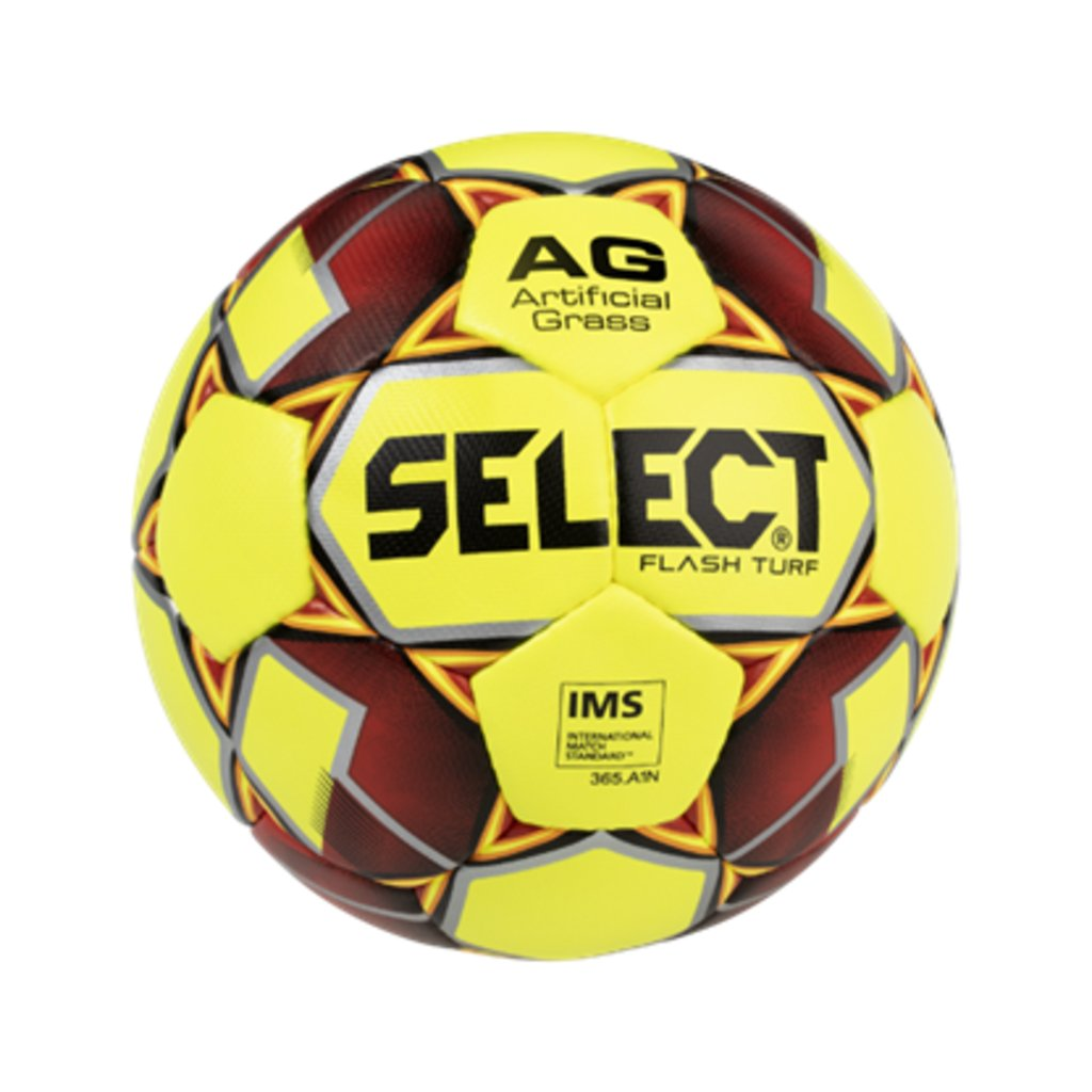 Мяч футбольный SELECT FLASH TURF, 810708-553 жел/крас/сер, р-р 5, 00-00005604