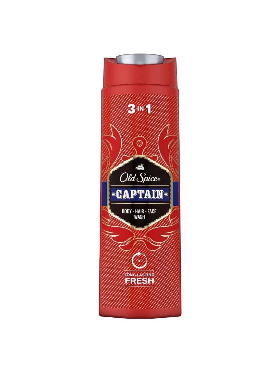 Гель для душа и шампунь Old Spice, 3 в 1 Captain, для мужчин, 400 мл