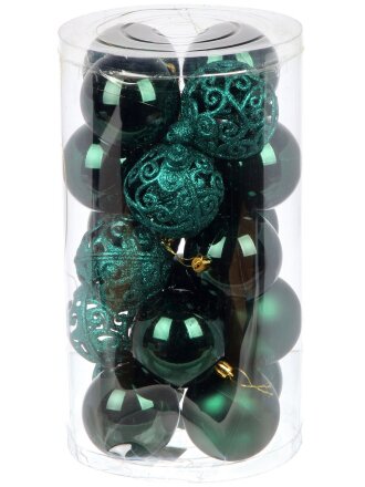 Набор шаров 20 шт, зеленый, 8 см, полимер, Y4-9483