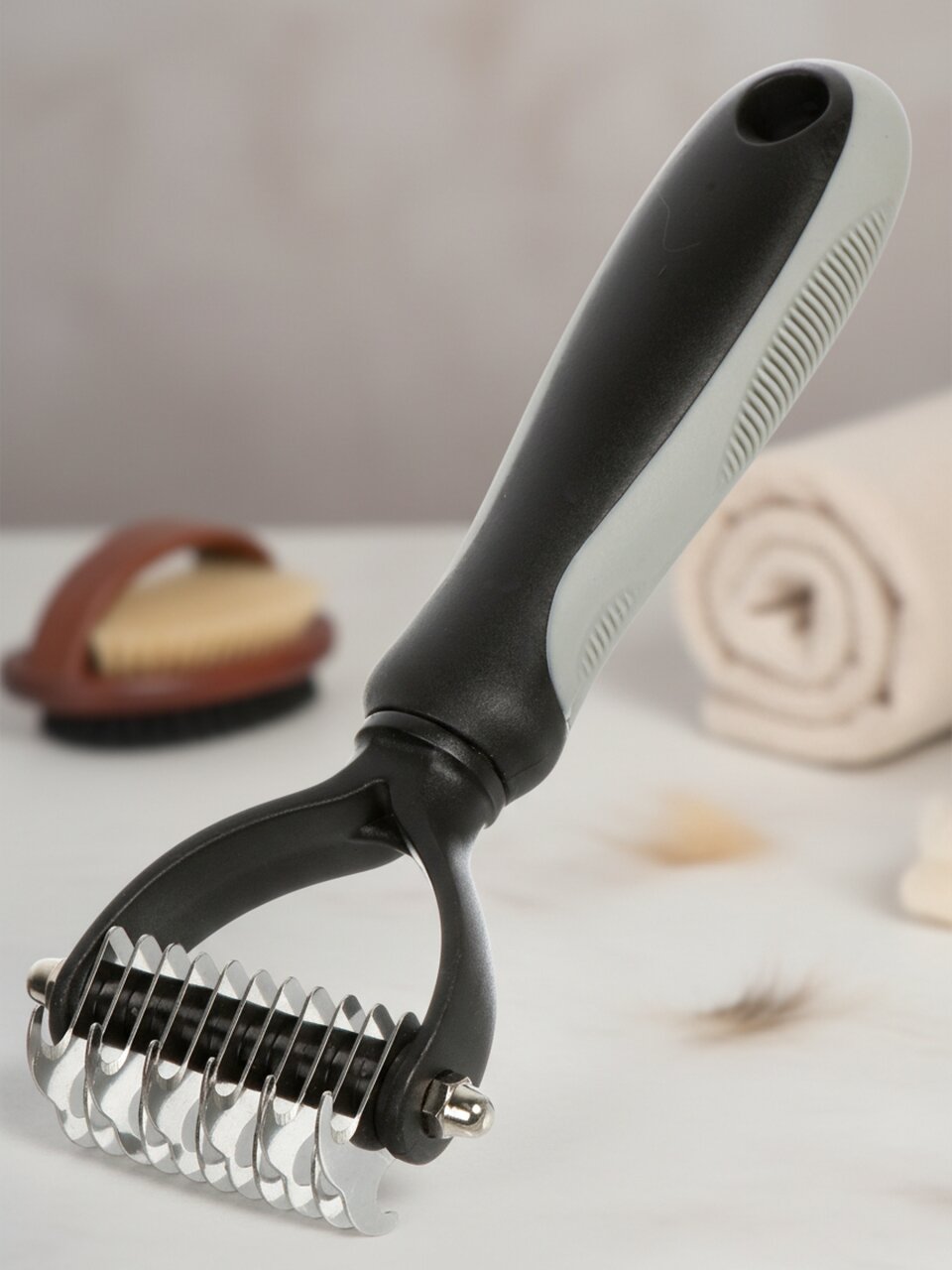 Колтунорез для животных, Рыжий кот, 17 см