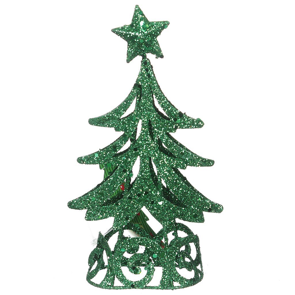 Украшение интерьера Сноубум Елка Зеленая 386089, 16 см