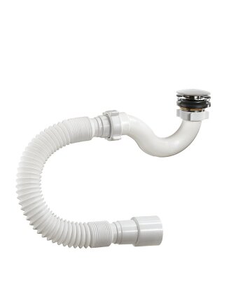 Сифон для душевого поддона, 40х40/50, с выпуском, автомат, Orio, А-20589