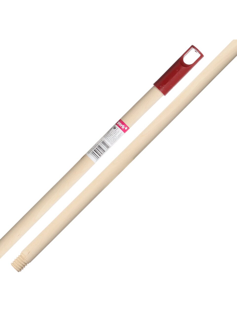 Черенок для щетки 22-26 мм, дерево, 120 см, York, 902280