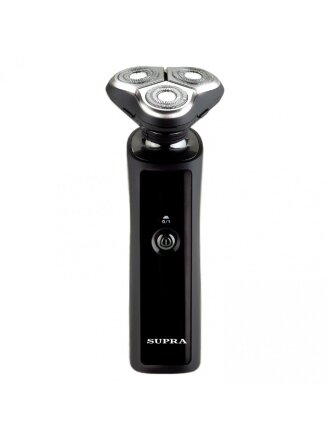 Электробритва аккумуляторная, Supra, RS-209, роторная, сухое бритье, 5 Вт, 3 бритвенные головки, черная, 13279