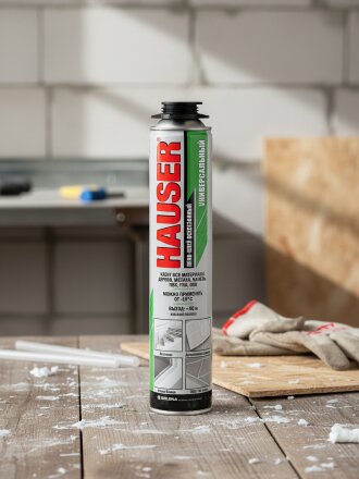 Клей-пена Hauser, 550 мл, универсальная, всесезонный, 16086