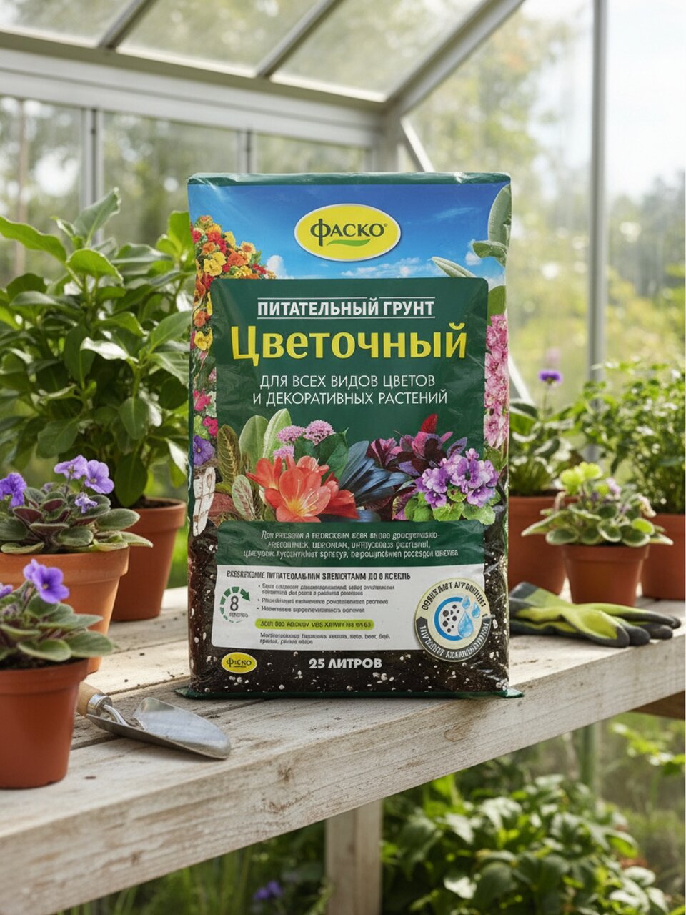 Грунт Цветочный, 25 л, Фаско